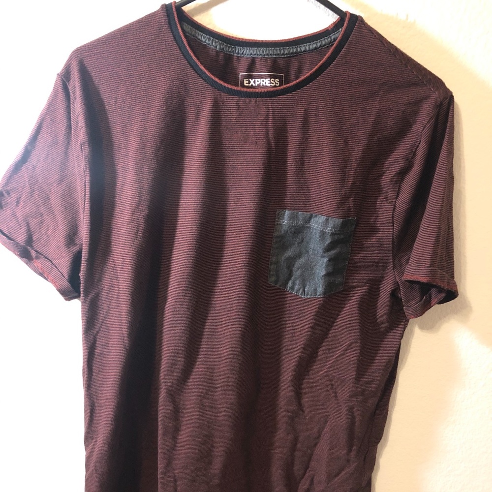 EXPRESS MEN'S STRETCH MOISTURE WICKING MAROON GRAY
